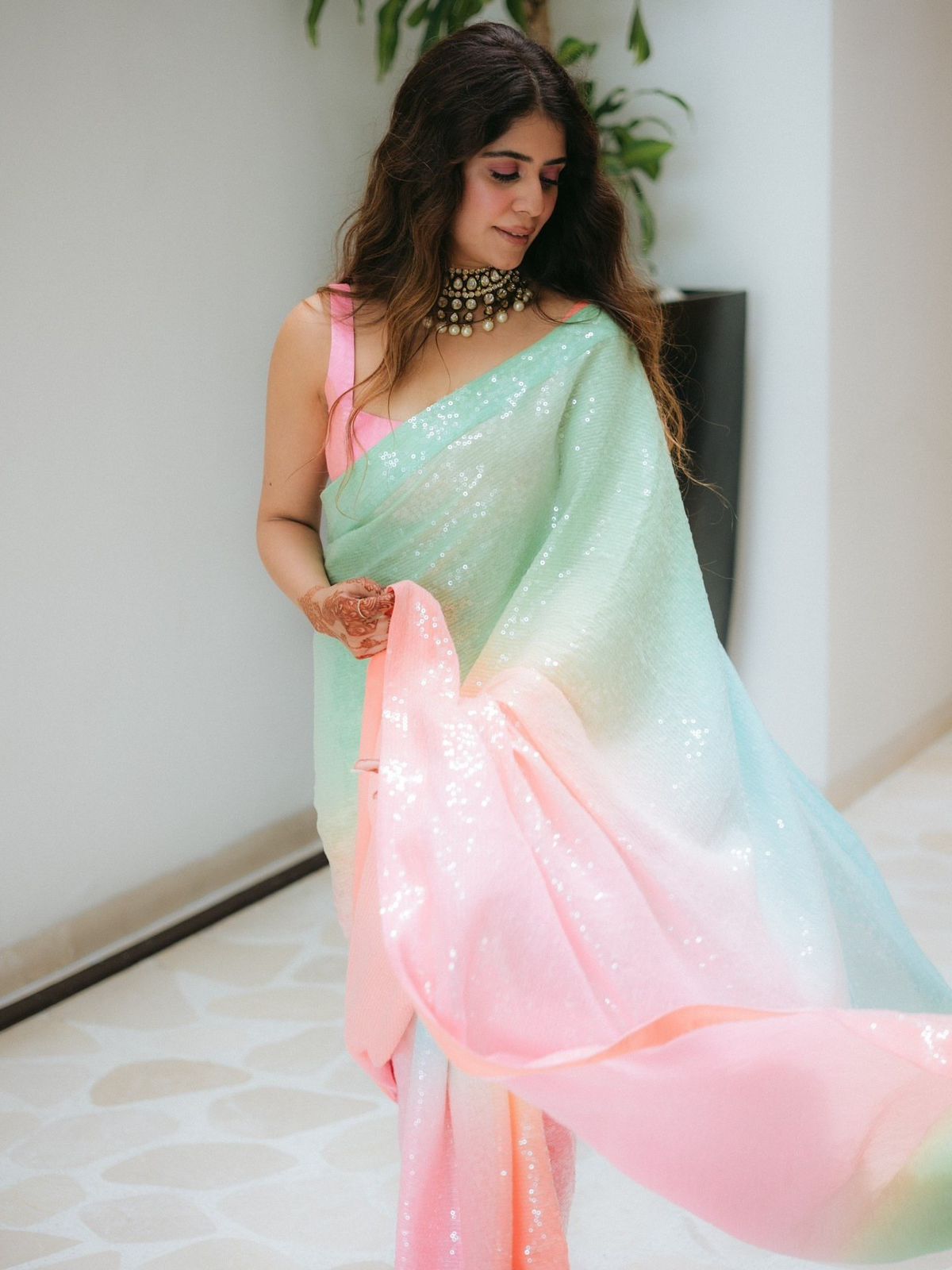 Original Gorgette With Digital Print Saree