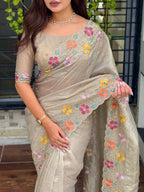 SUFI SILK CRUSH SAREE