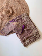 Pure soft Fandy Satin Silk Saree