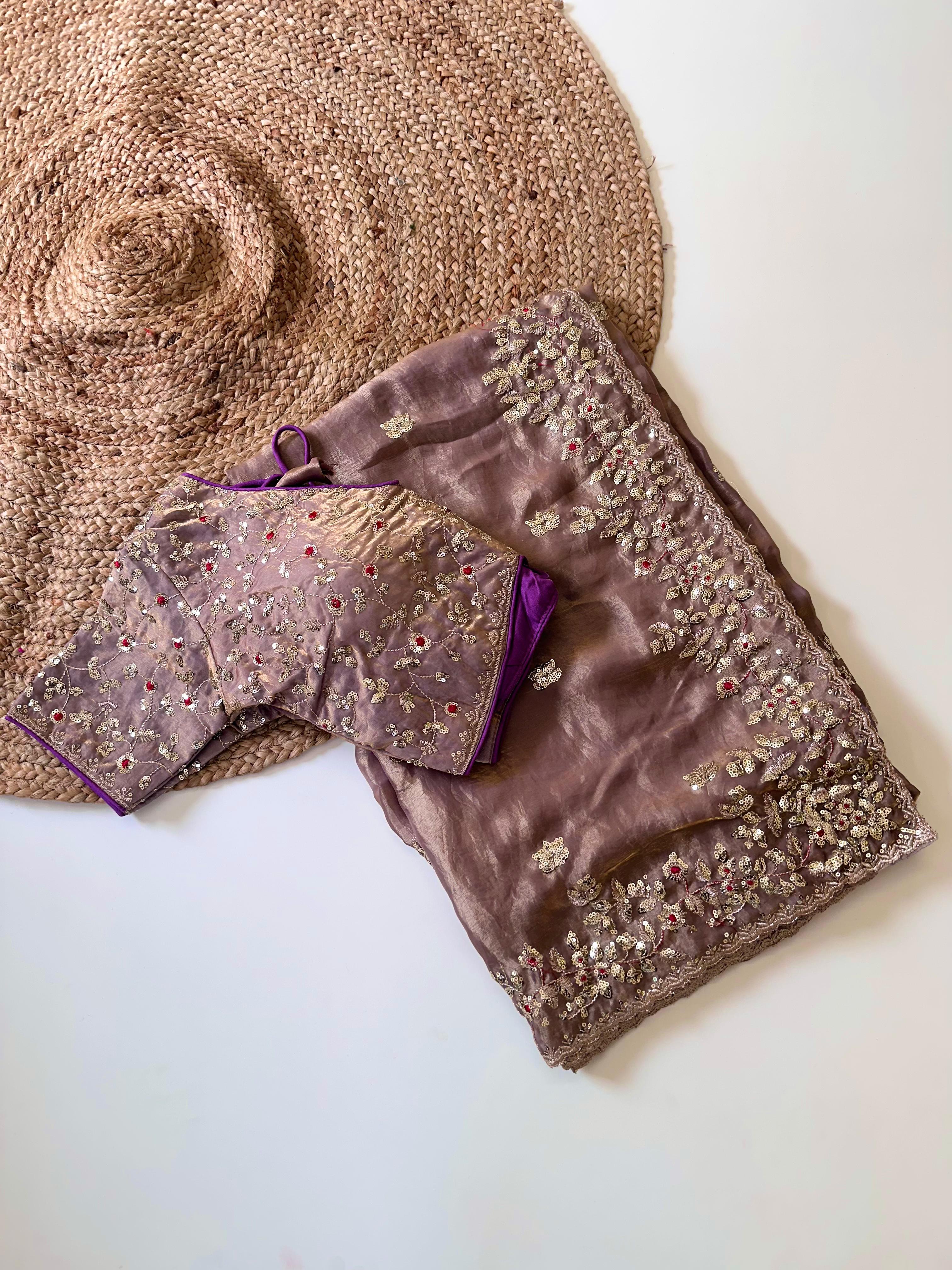 Pure soft Fandy Satin Silk Saree