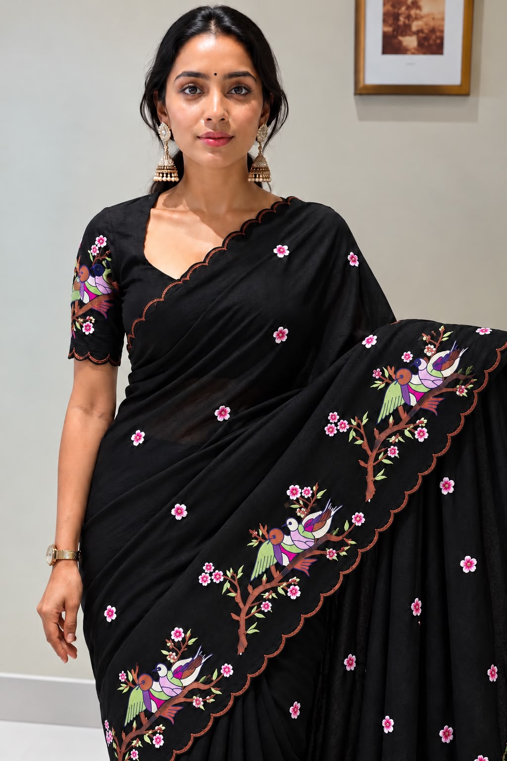 Cocktail Star Georgette Desgin Saree