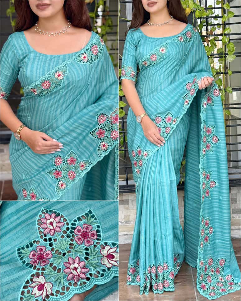 Ishwari Cotton Tusser Saree
