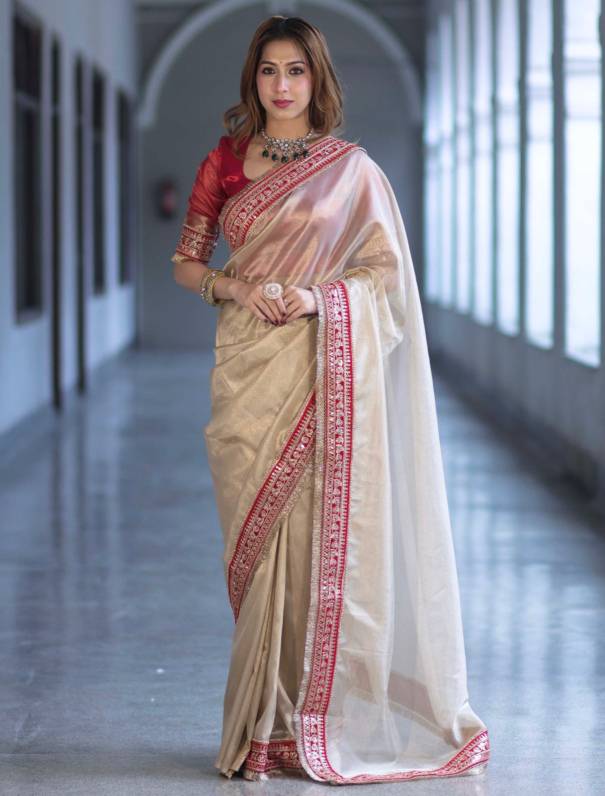 Soft Twil Net Saree