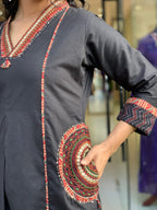 BANANA SILK KURTI PALZO