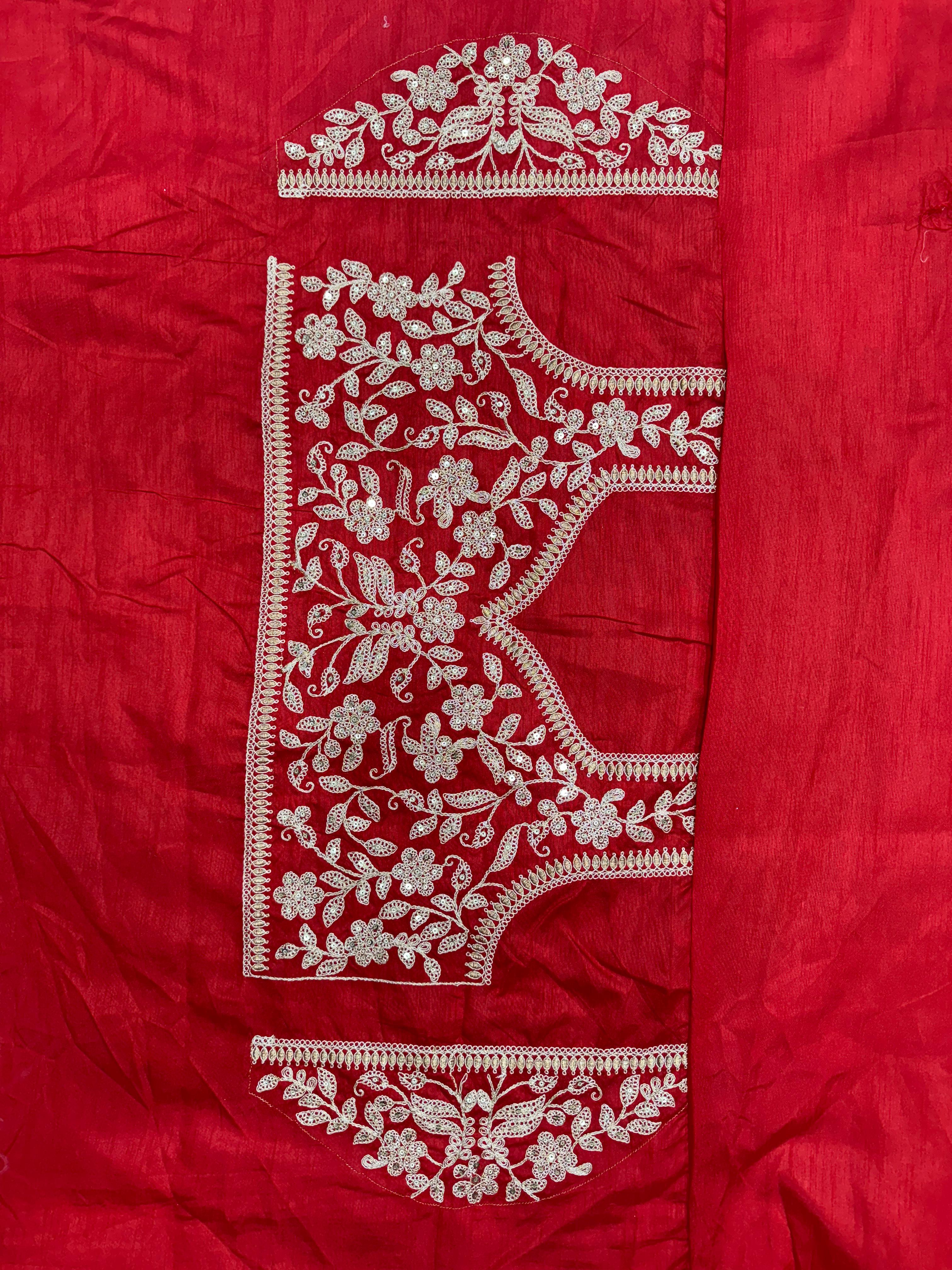 Soft Rangoli Silk Red Saree