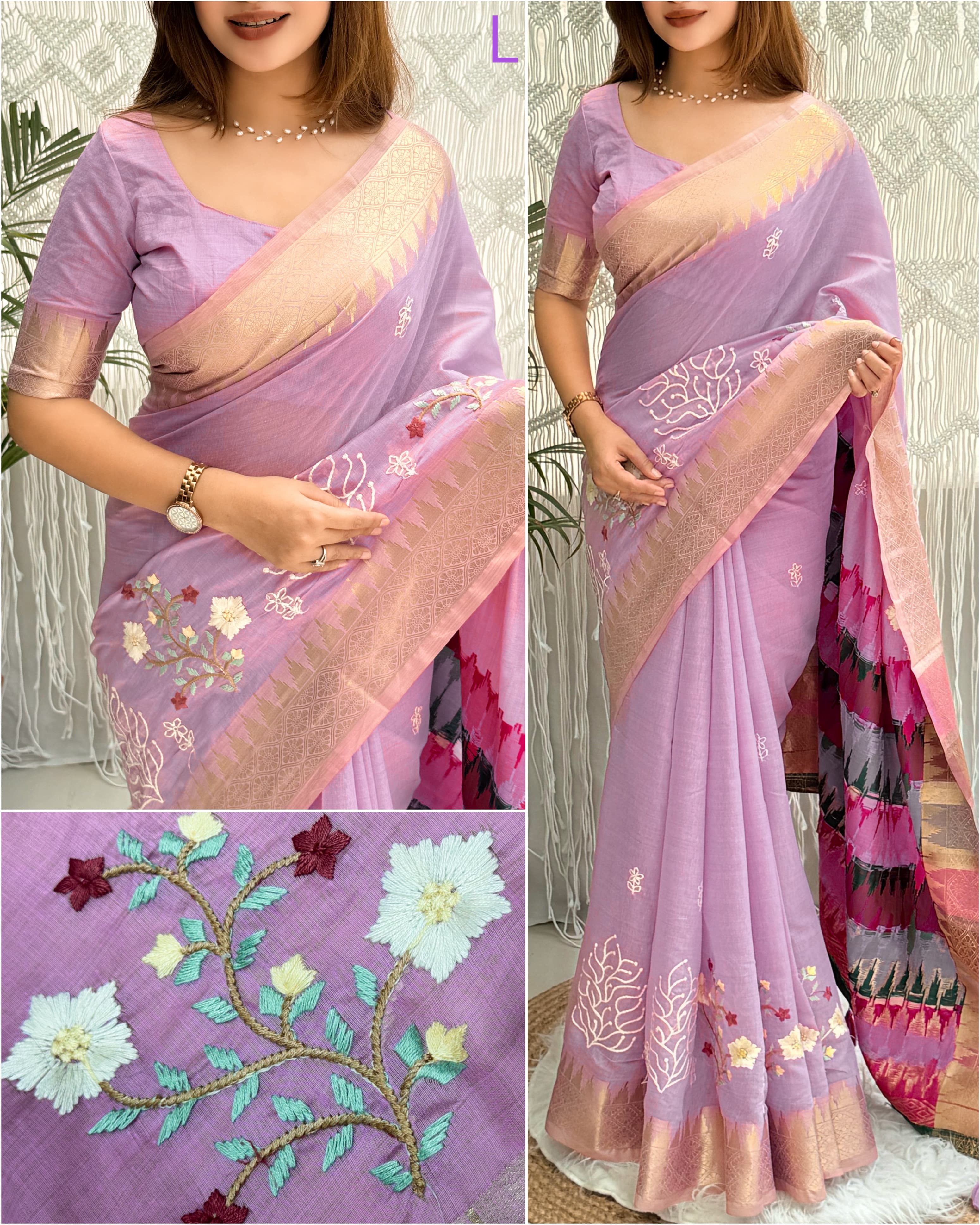 Shital Tusser Cotton Saree
