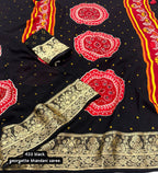 Soft Cotton Crape Saree With Bhandani Prints