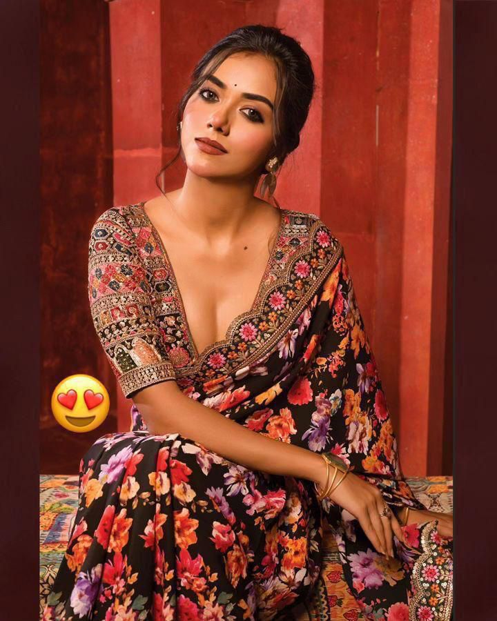 Beautiful digital print Goregette Saree