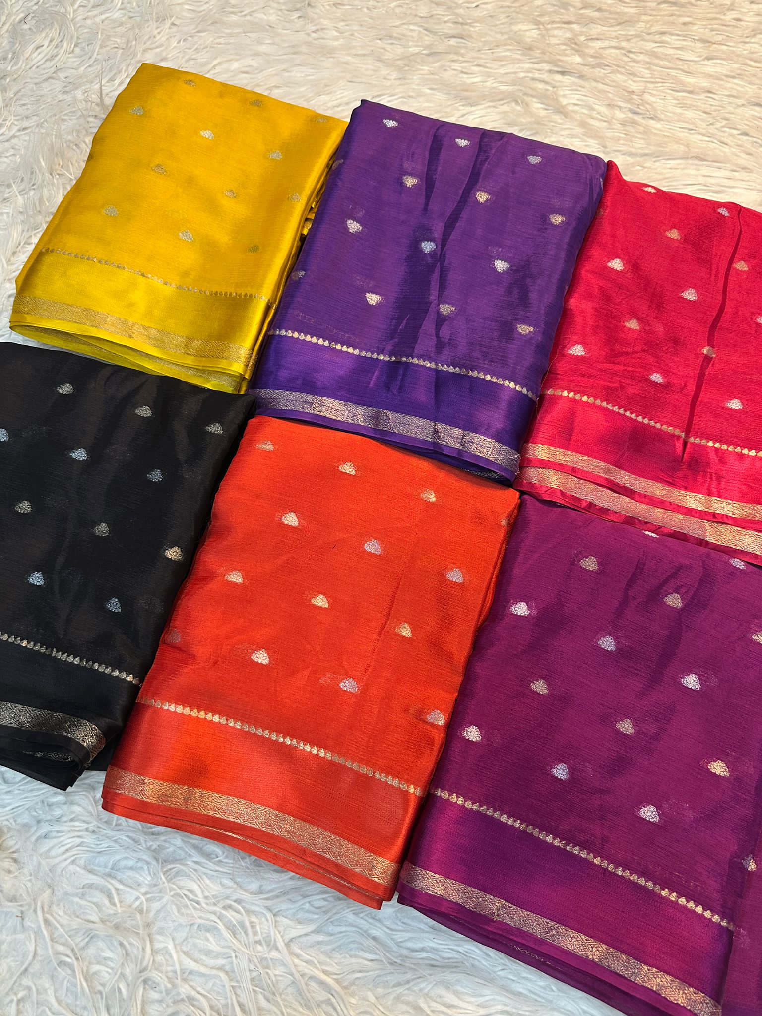 PURE VISCOSE GOLD SAREE