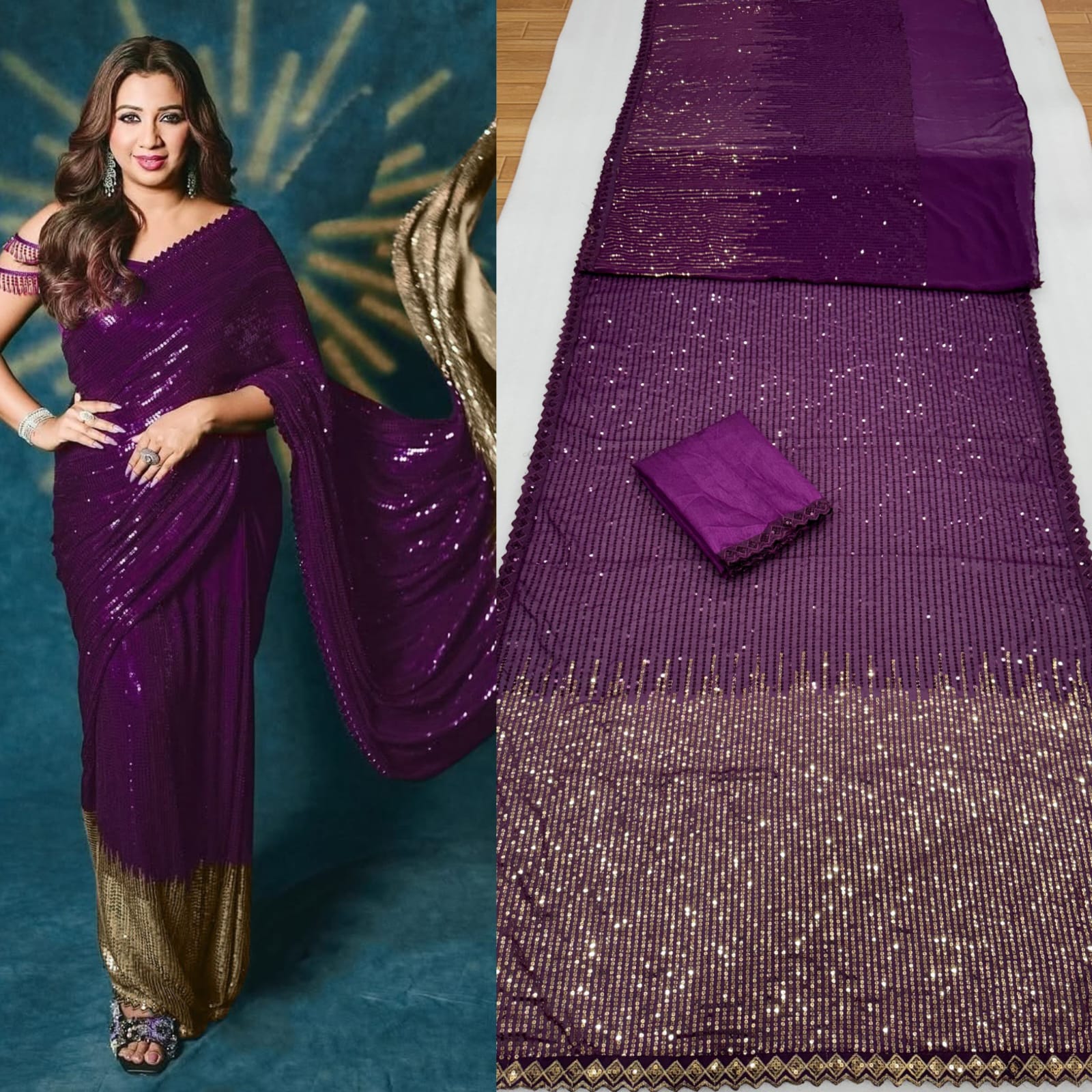 SEQUINS DESIGN SAREE
