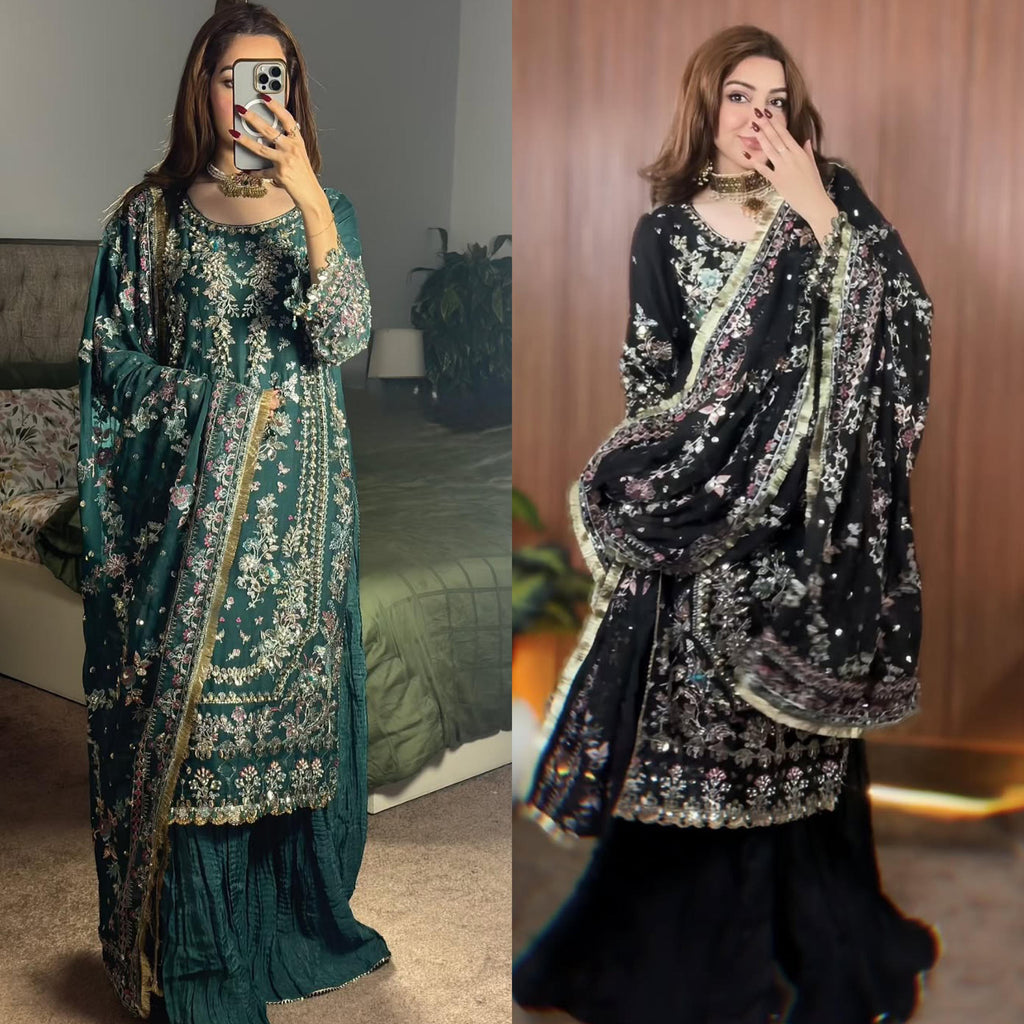 PARTY WEAR TOP AND PANT