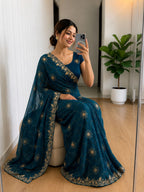 Fancy Space Silk Saree