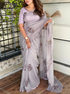 Tulsi Jute Organza Saree
