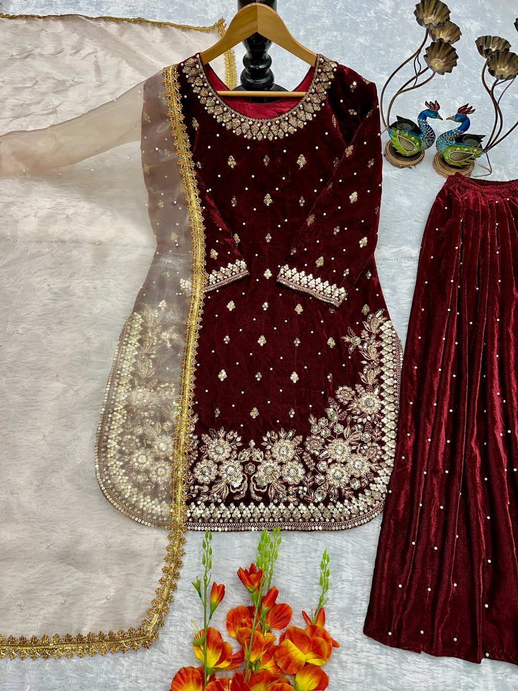 HAVY VISCOS VELVET SUIT