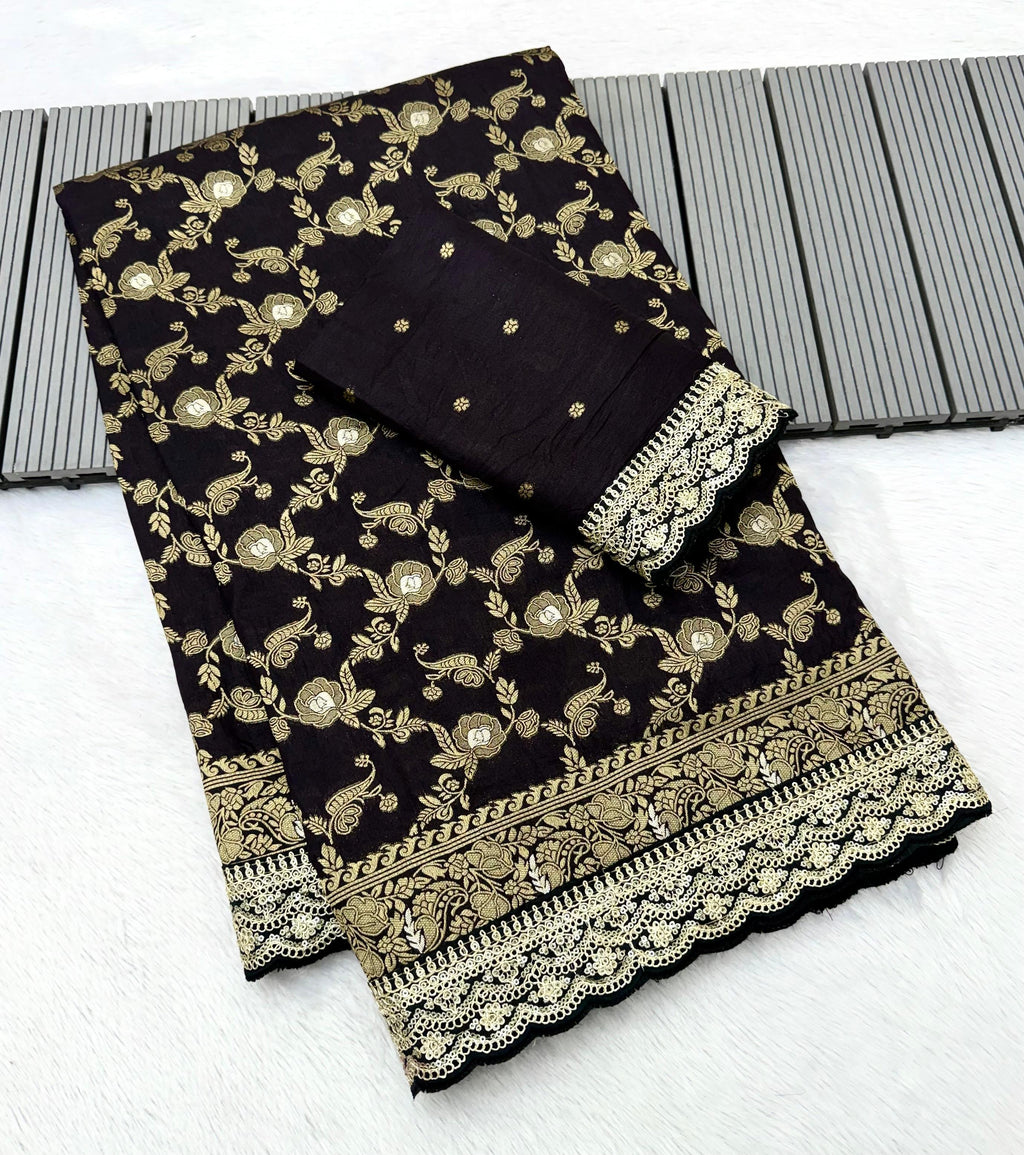 Charming Pure Khadi Saree