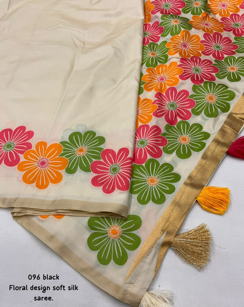 SOFT SILK SAREE MULTI COLOR