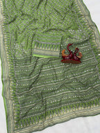 Bollywood sparkling Beauty Fox Georgette Saree