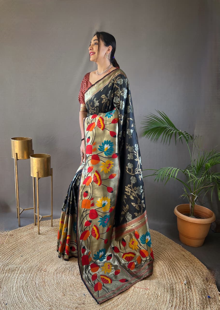 Pure Soft Paithani Silk Saree