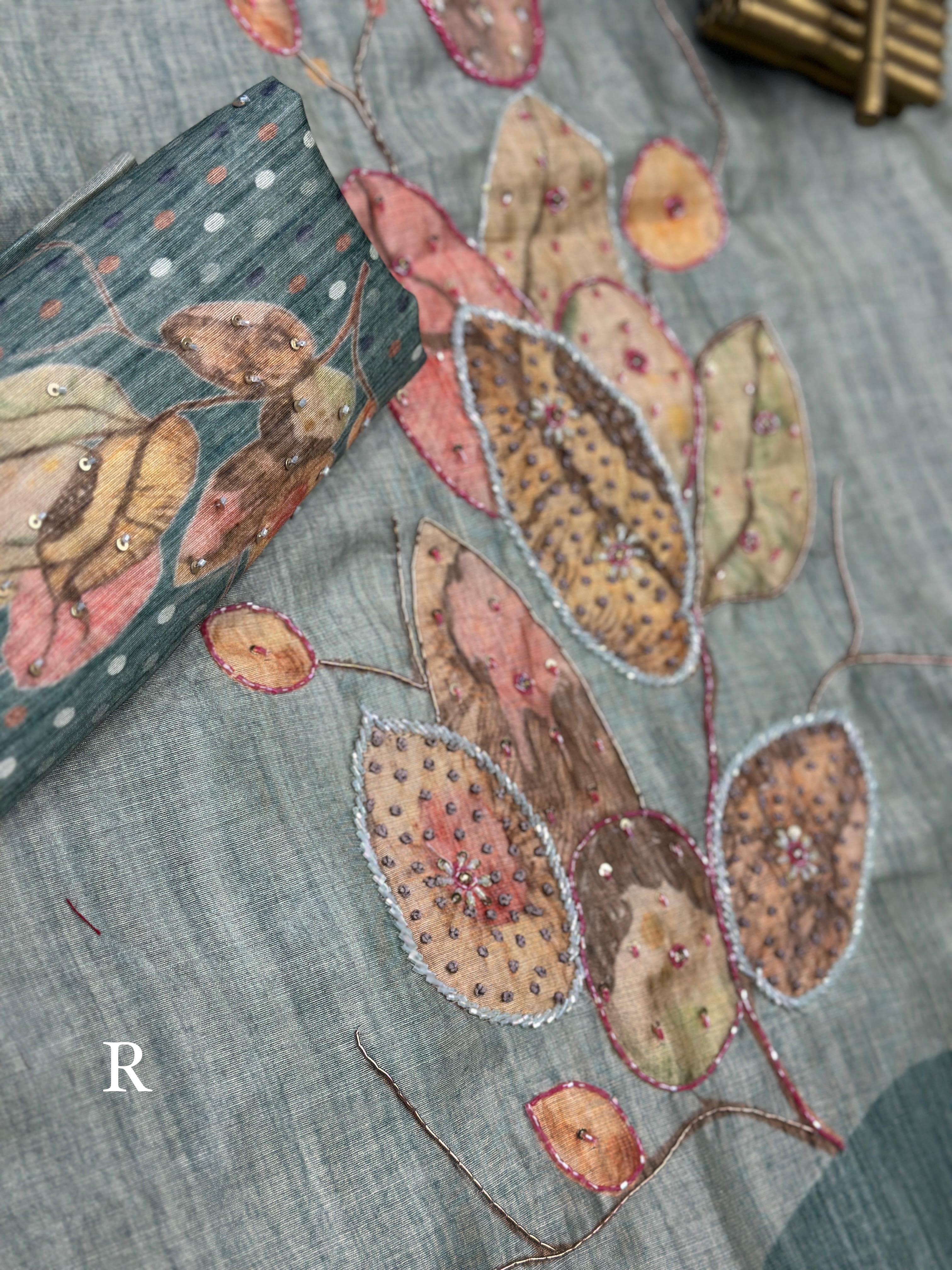 PURE TUSSER COTTON SAREE