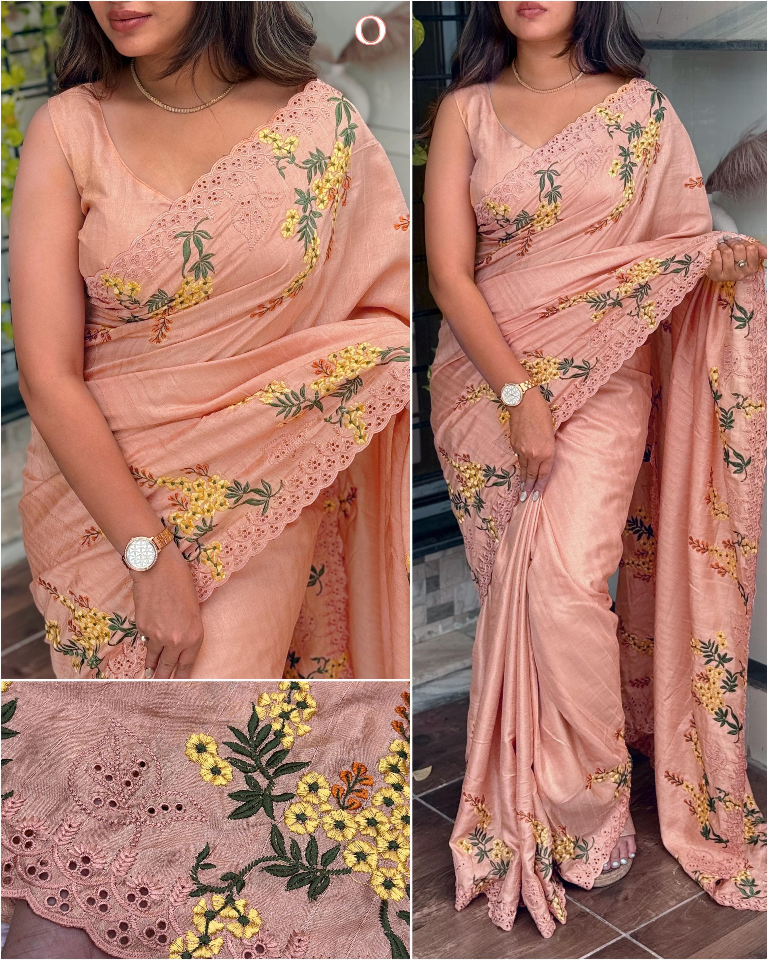 Bhagyalaxmi Tusser Cotton Saree