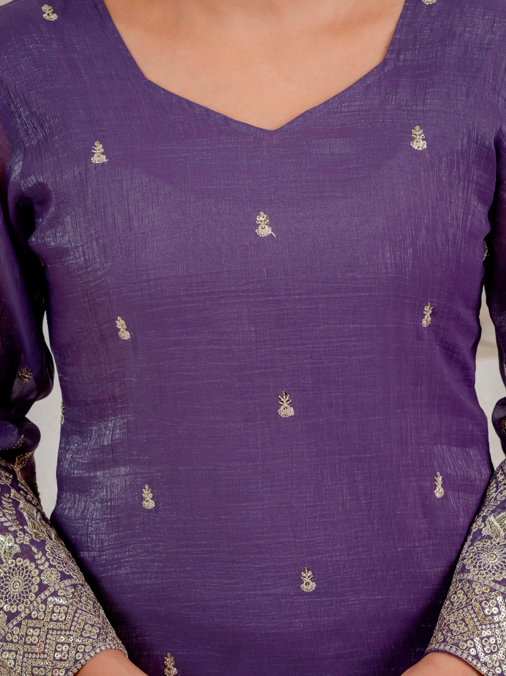 Designer Party Wear Look Top Plazzo