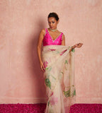Soft mulmul organza saree