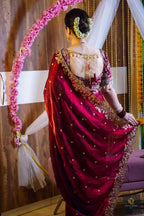 NEW WEDDING EMBROIDERY SEQUENCES WORK SAREE