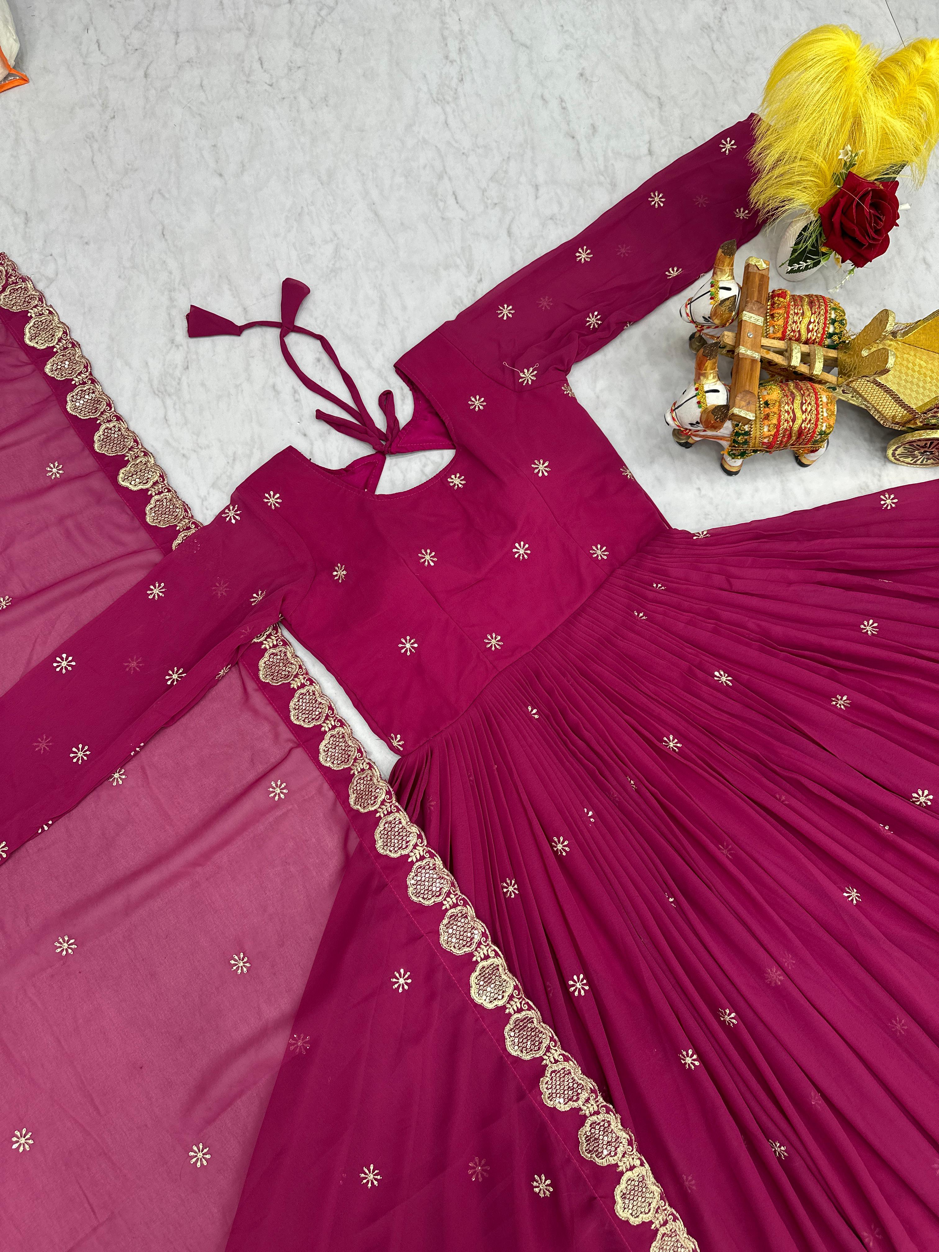 New Festival Long Gown & Duptta