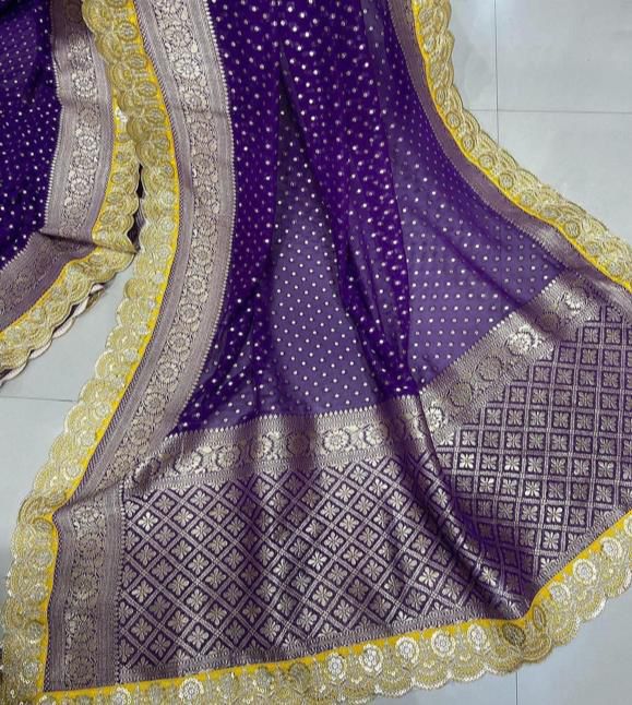 Pure Crepe Khadi Silk Pattu Saree