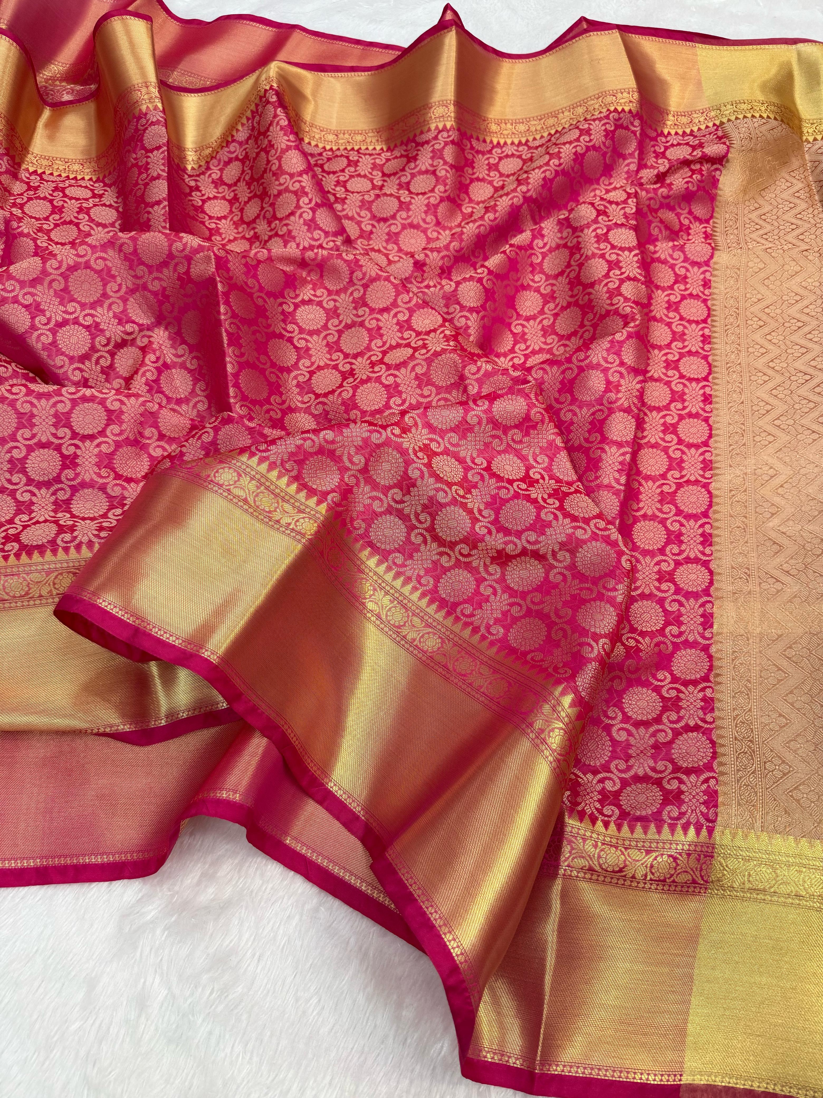 SOFT KANJIVARAM TISSUE SILK SAREE