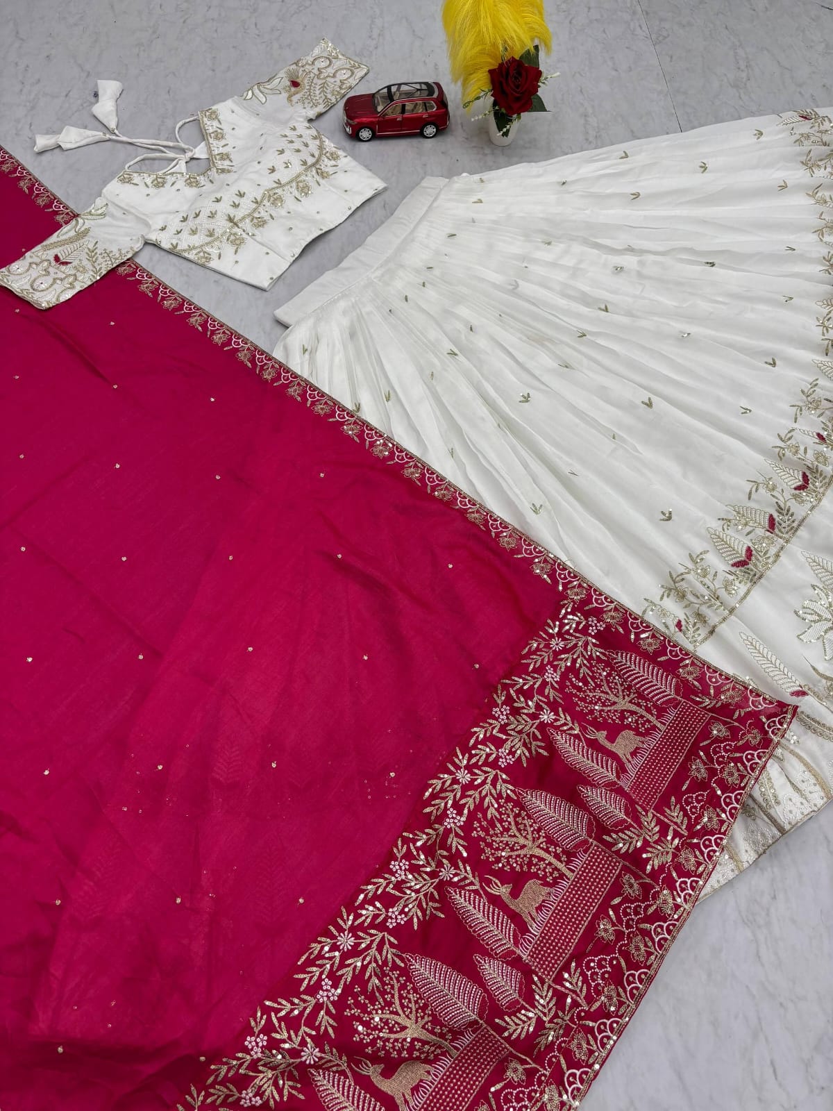 Vichitra Silk Festival Lehenga Choli