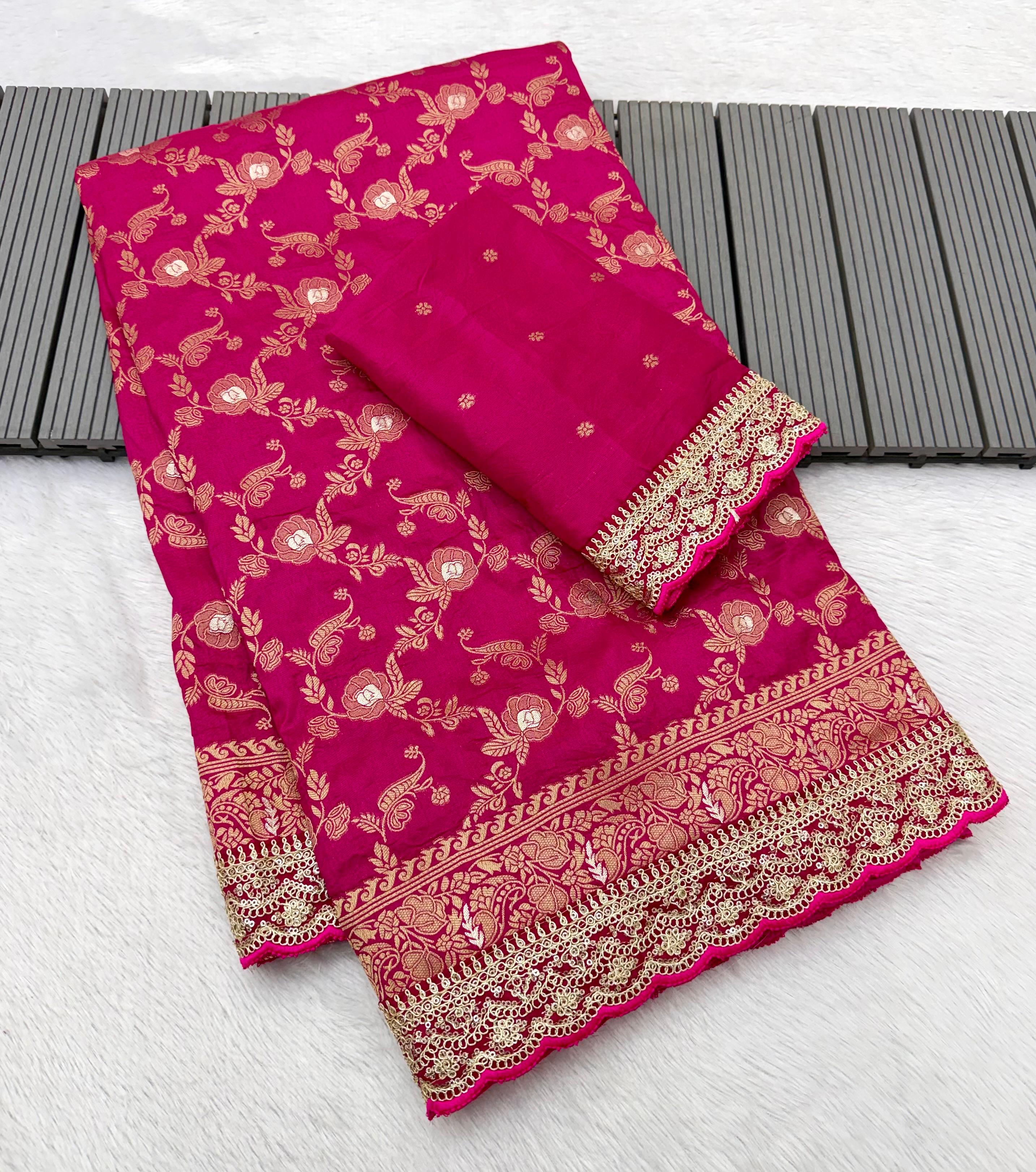 Charming Pure Khadi Saree