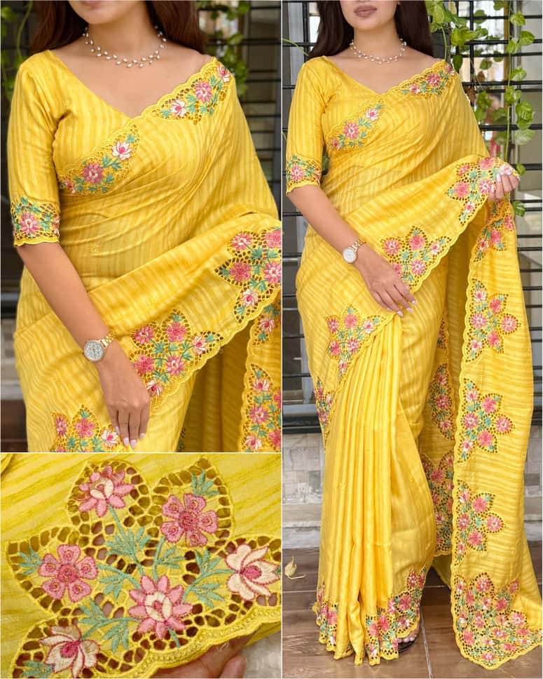 Ishwari Cotton Tusser Saree