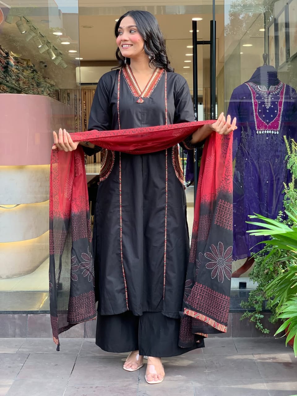 BANANA SILK KURTI PALZO