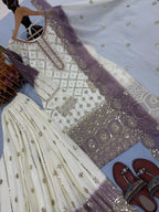 Party Wear  Heavy Dual Tone Peding Star  Top Plazzo & Dupatta Set