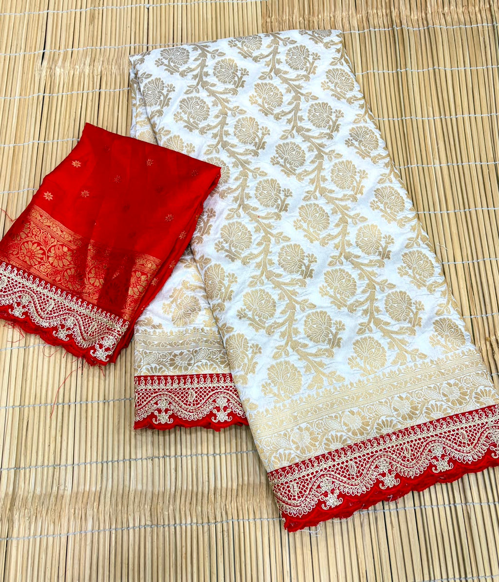 DURGA POOJA SPECIAL PURE KHADHI SAREE