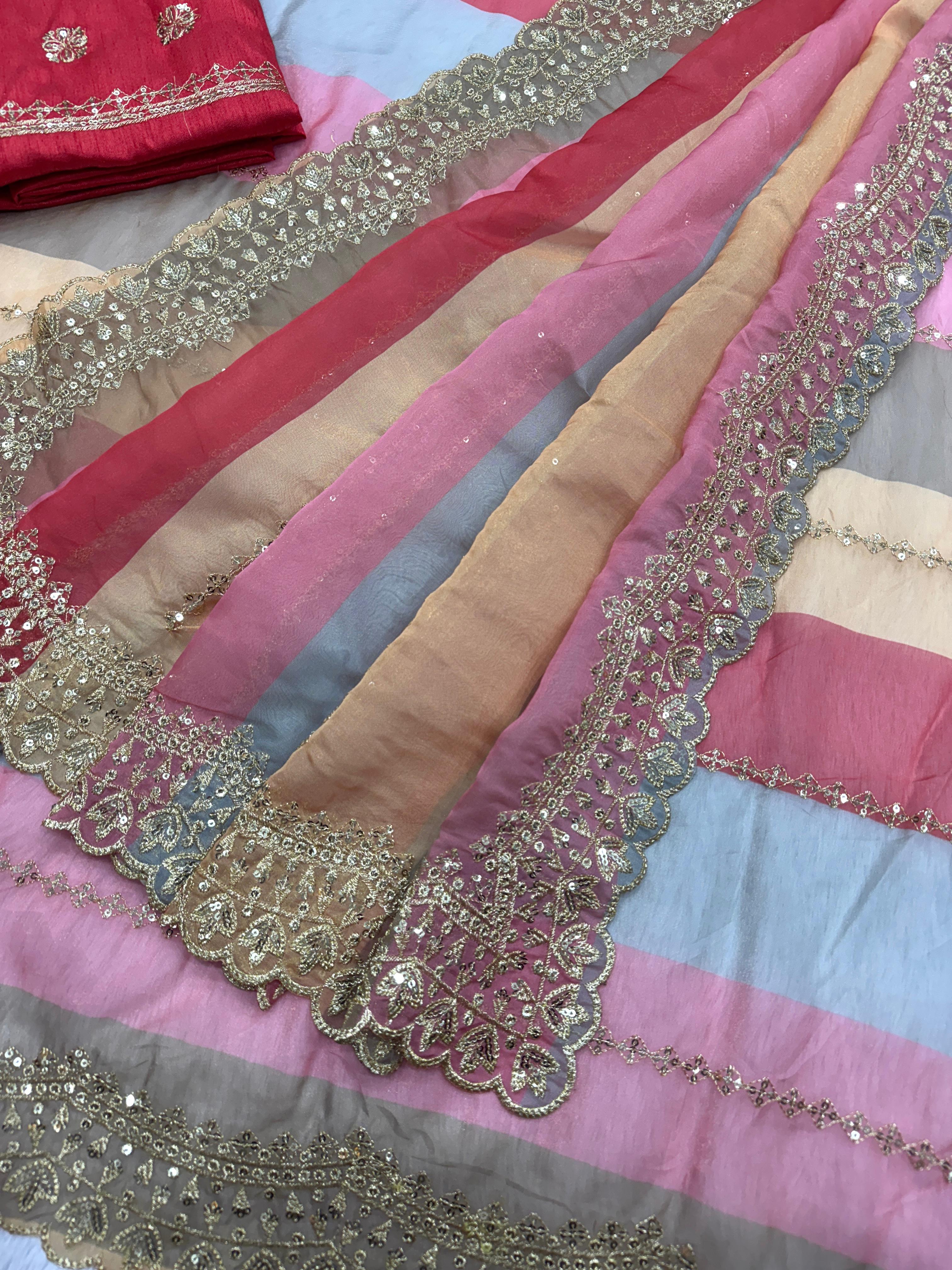 Goldy Silk With Beautiful Print Saree