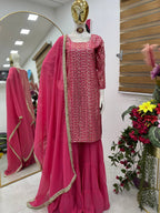New Designer Party Top Pallazo & Dupatta Set👗