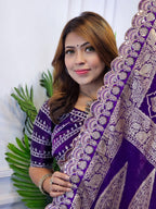 Pure Crepe Khadi Silk Pattu Saree
