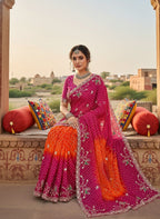 Beautifully crafted Traditional Georgette Saree