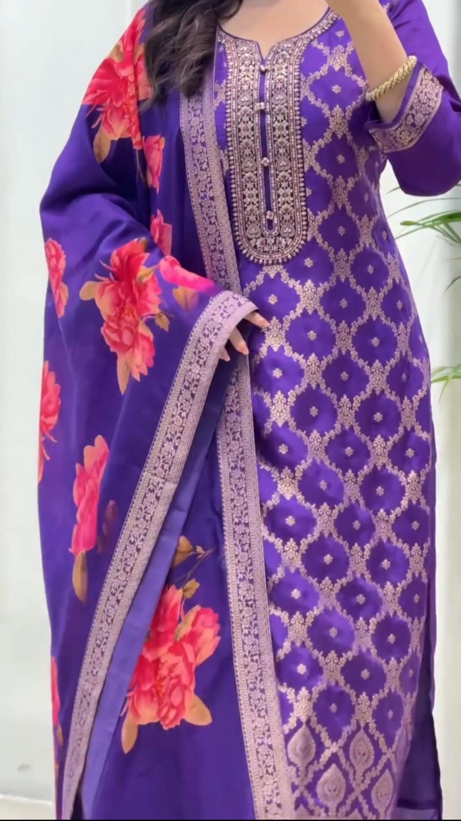 Beautiful Banarasi Silk Suit