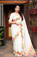 SOFT SILK SAREE MULTI COLOR