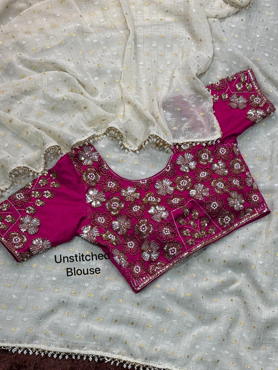 Afsana Crunch Georgette Saree