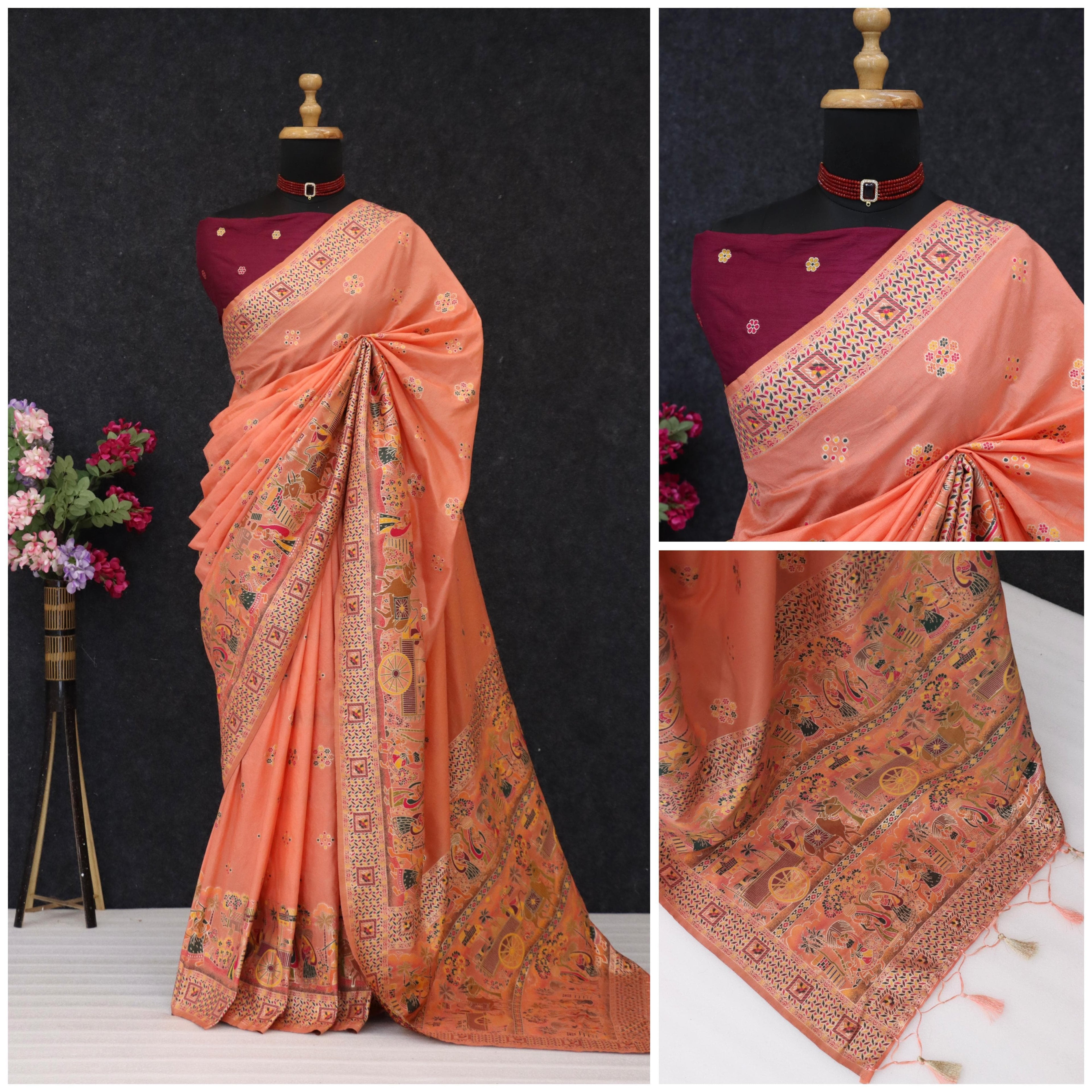 Elegance Launched Silk Saree