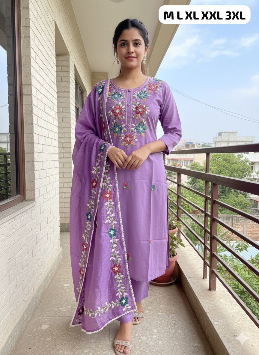 Premium Roman Silk Kurti Pent