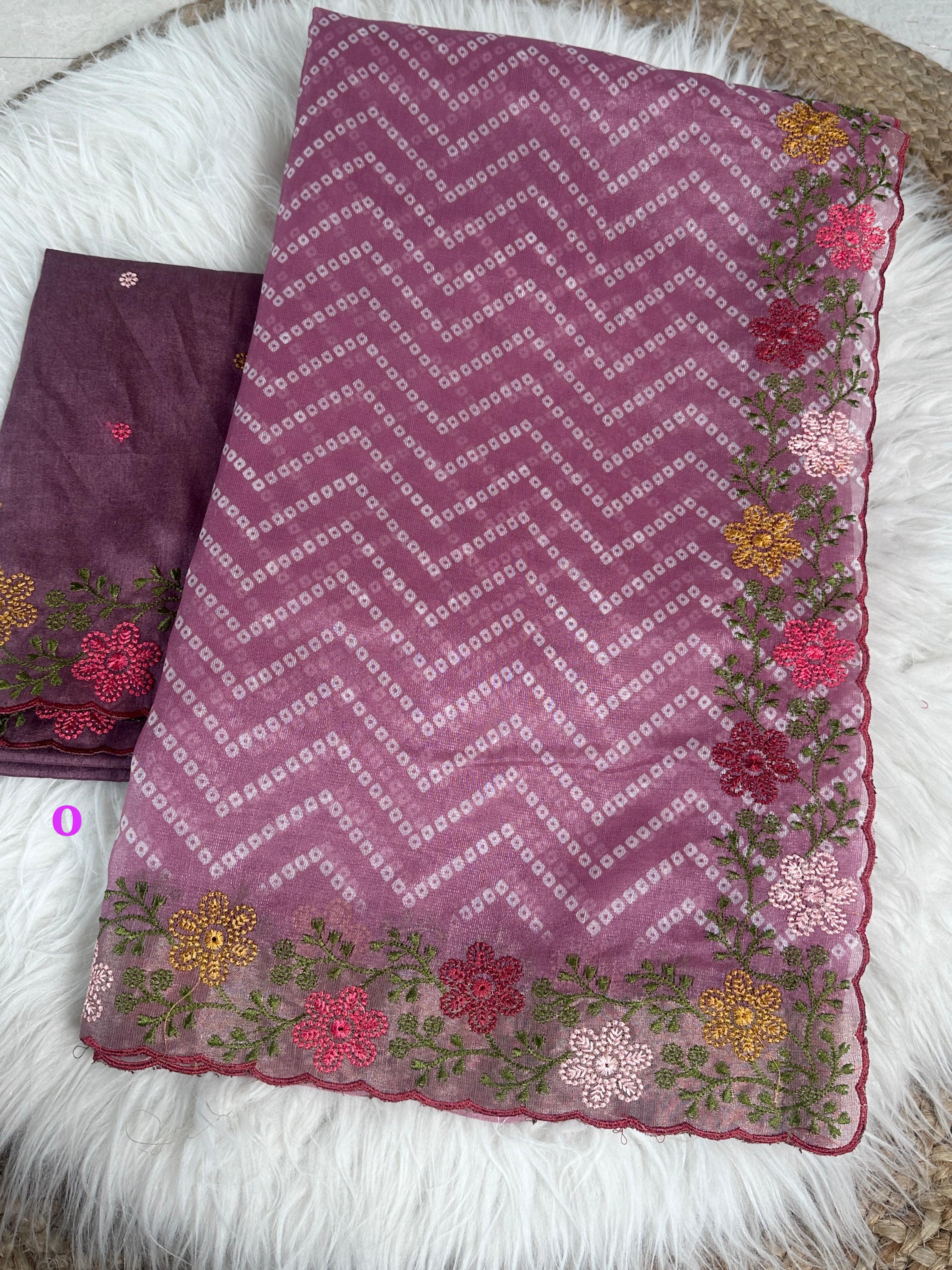 Cotton Satin Special With Our Embroidered Saree