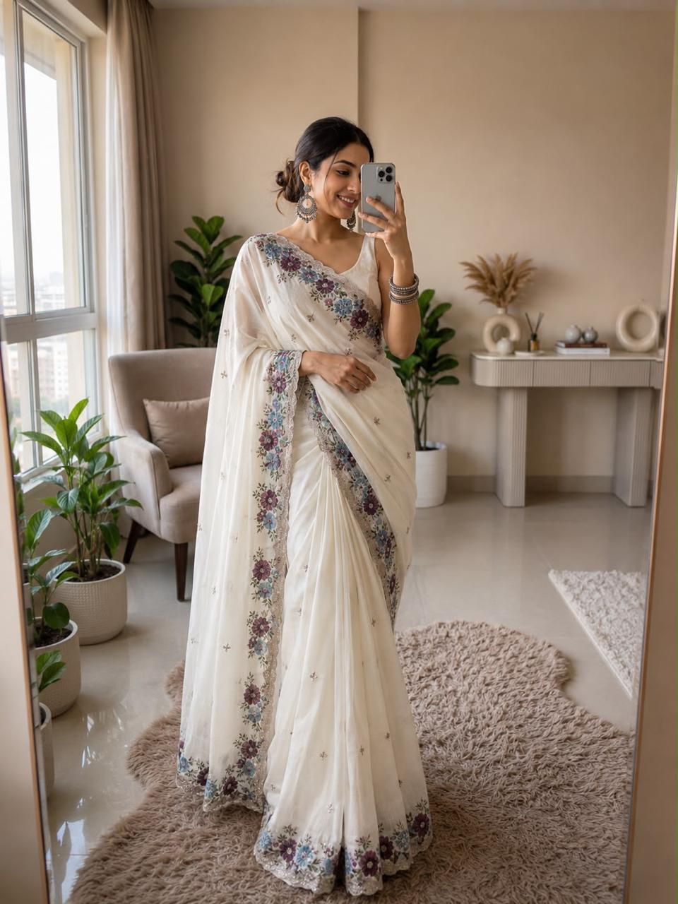 Soft Crush SilkFabric Saree