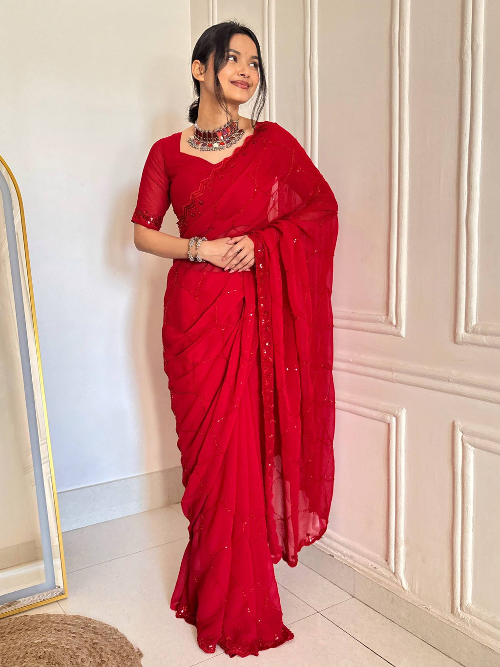 Faux Georgette Trending Saree