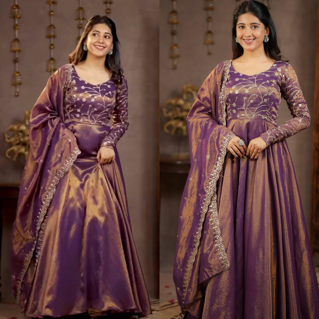 Heavy Cosmos Silk Material Anarkali Suit