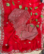 Very Soft nd elegant Rich look fendy sartin Saree